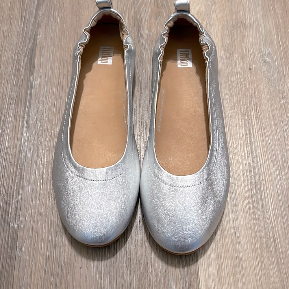 Fitflop silver ballet flats